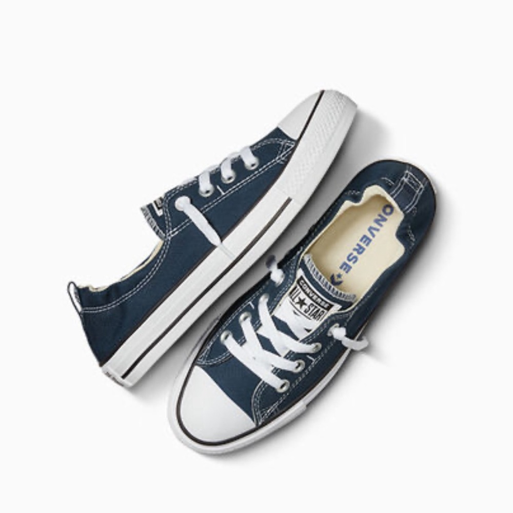 Navy blue slip on Converse size 7